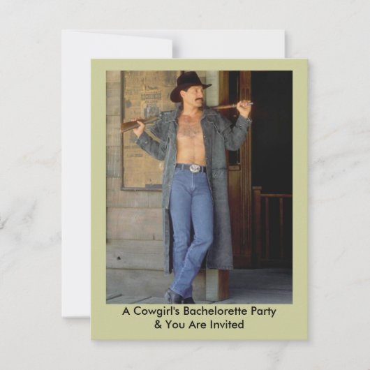 Bachelorette party Down Invitation Kaart (Voorkant)