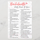 Bachelorette Party Drink bij game (Voorkant)