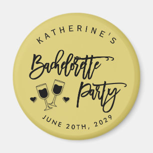 Bachelorette Party Eiland Citrus Geel Magneten
