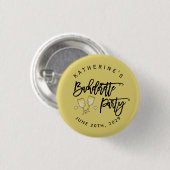 Bachelorette Party Eiland Citrus Gele Knopen Ronde Button 3,2 Cm (Voorkant /achterkant)