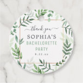 Bachelorette Party Elegant Waterverf Wedding Bedankjes Labels (Voorkant)