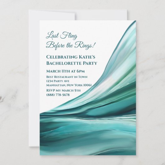 Bachelorette Party-Emerald Groen- Kaart (Voorkant)