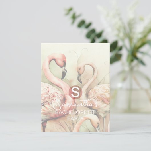 Bachelorette Party Event QR Code Response Kaart (Staand voorkant)