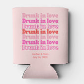 Bachelorette Party Favor Drink in Love Pink Blikjeskoeler (Achterkant)