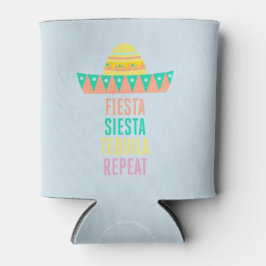 Bachelorette Party Favor Fiesta Siesta Repeat Blikjeskoeler
