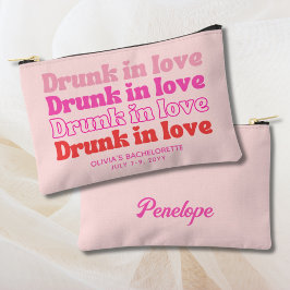 Bachelorette Party Favor Gepersonaliseerd Roze Etui