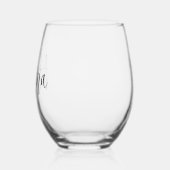 Bachelorette Party Favor Girly Script Wijnglas Zonder Voet (Links)