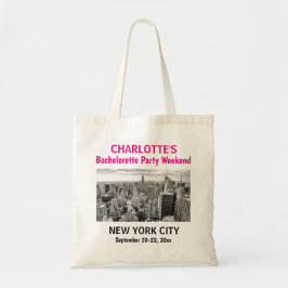 Bachelorette party Favor New York City Girls Trip Tote Bag