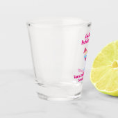 Bachelorette Party Favor Pink Cocktail Weddenschap Shot Glas (Links)