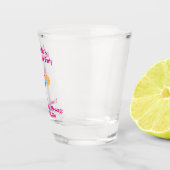 Bachelorette Party Favor Pink Cocktail Weddenschap Shot Glas (Rechts)