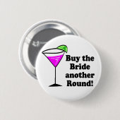 Bachelorette Party Favors Ronde Button 5,7 Cm (Voorkant /achterkant)
