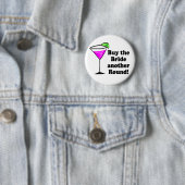 Bachelorette Party Favors Ronde Button 5,7 Cm (In situ)