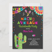 Bachelorette party Fiesta Invitation Nacho Gemidde Kaart (Voorkant)