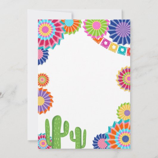 Bachelorette party Fiesta Invitation Nacho Gemidde Kaart (Achterkant)