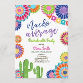 Bachelorette party Fiesta Invitation Nacho Gemidde Kaart