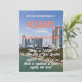 Bachelorette Party for Summer Weekend in Miami Kaart (Staand voorkant)