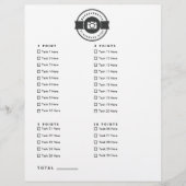 Bachelorette Party Foto Scavenger Hunt Game (Voorkant)