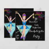 Bachelorette Party Fun Cocktails Drink blauw Kaart (Voorkant / Achterkant)