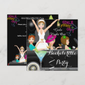 Bachelorette Party Fun Limo Car Cocktails Kaart (Voorkant / Achterkant)