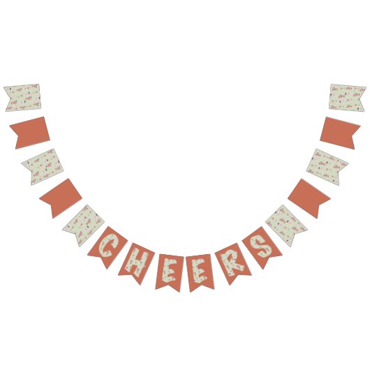 Bachelorette Party Fun Mixed Drink Pattern Vlaggetjes (Alle)