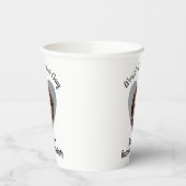 Bachelorette Party Fun Personalized Groom Face Papieren Bekers (Links)