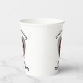 Bachelorette Party Fun Personalized Groom Face Papieren Bekers (Rechts)