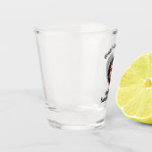Bachelorette Party Fun Personalized Groom Face Shot Glas (Links)