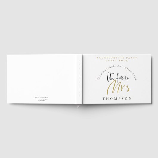 Bachelorette Party Future Mrs Name Script Gastenboek (Volledig)