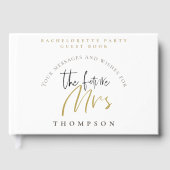 Bachelorette Party Future Mrs Name Script Gastenboek (Voorkant)