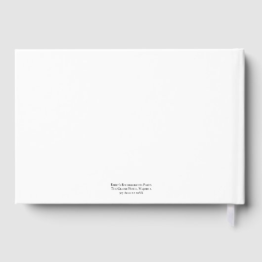 Bachelorette Party Future Mrs Name Script Gastenboek (Achterkant)