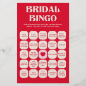 Bachelorette Party Games Bruids Bingo Flyer (Voorkant)