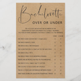 Bachelorette Party games - dubbelzijdig bediend