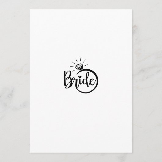 Bachelorette party games kaart (Achterkant)