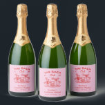 Bachelorette Party gepersonaliseerd champagne labe Sparkling Wijnetiket<br><div class="desc">Bachelorette Party gepersonaliseerd champagne label</div>