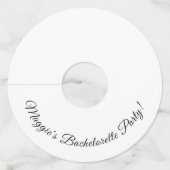Bachelorette Party Gepersonaliseerde Wijnglas Labe Wijnglaslabel (Voorkant)