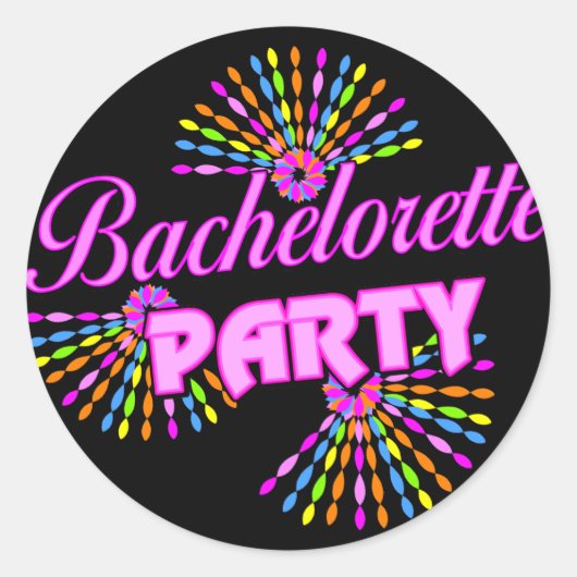 Bachelorette Party Gift Ronde Sticker (Voorkant)