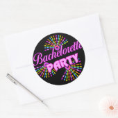 Bachelorette Party Gift Ronde Sticker (Envelop)
