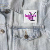 Bachelorette Party Gift Vierkante Button 5,1 Cm (In situ)