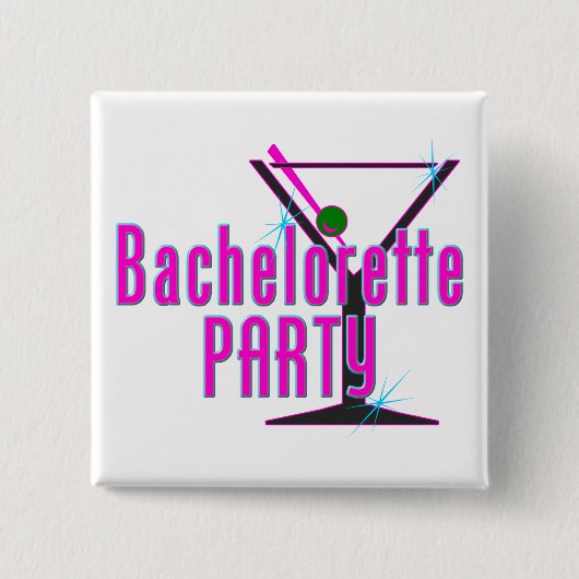 Bachelorette Party Gift Vierkante Button 5,1 Cm (Voorkant)