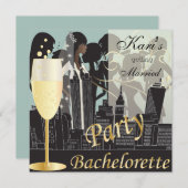 Bachelorette Party Girls Night Out - Paloma Blue Kaart (Voorkant / Achterkant)