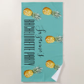 Bachelorette Party Girl's Trip Weekend Beach Strandlaken (Voorkant)