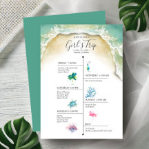 Bachelorette Party Girls tropische reisroute