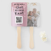 Bachelorette Party glitter Drip Buy Shot QR Code Handwaaier (Voorkant en achterkant)