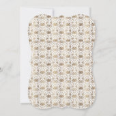 Bachelorette Party | Gold White Art Deco jaren 20 Kaart (Achterkant)