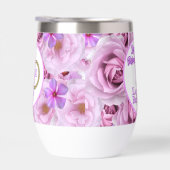 Bachelorette Party Golf Paarse Bloemen Personalise (Rechts)