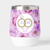 Bachelorette Party Golf Paarse Bloemen Personalise (Achterkant)