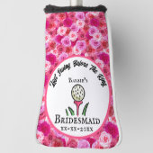 Bachelorette Party Golf Pink Bridesmaid's Gift Golfheadcover (Draai 90)