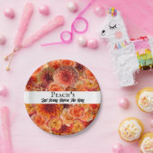 Bachelorette Party Golf Vrijgezellenfeest Peach Si Papieren Bordje (Feest)