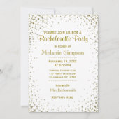 Bachelorette Party | GoudConfetti Kaart (Voorkant)