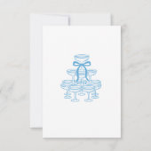 Bachelorette Party grillig handgeschreven Kaart (Achterkant)